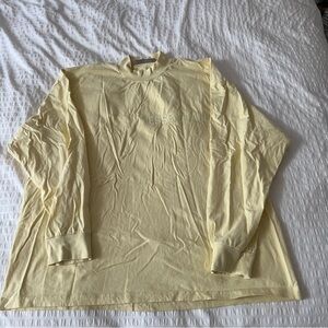 Essentials Fear of God Men's Yellow Long Sleeve T-Shirt